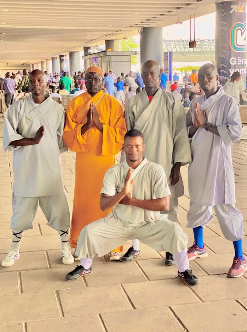 Maître Ngom à l'aéroport